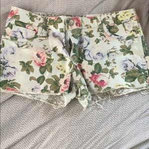 Reversible jean shorts